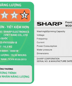 Máy giặt Sharp ES-FH105BV-B | 10.5kg cửa ngang inverter 9 Es Fh105bv B 9.png