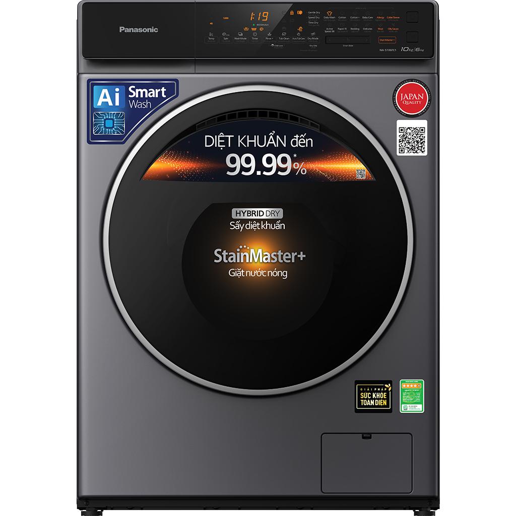 Máy giặt sấy Panasonic NA-S106FC1LV | 10kg cửa ngang inverter 1 Máy giặt sấy Panasonic NA-S106FC1LV | 10kg cửa ngang inverter
