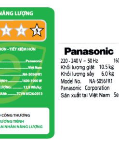 Máy giặt sấy Panasonic NA-S056FR1BV | 10.5kg cửa ngang inverter 6 Máy giặt sấy Panasonic NA-S056FR1BV | 10.5kg cửa ngang inverter - Ảnh 6