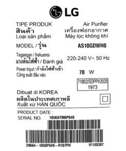 Máy lọc không khí LG AS10GDWH0 23 Máy lọc không khí LG AS10GDWH0 - hình số 23