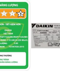 Điều hòa Daikin FTHF71VAVMV | 24200BTU 2 chiều inverter 6 Điều hòa Daikin FTHF71VAVMV - hình số 6