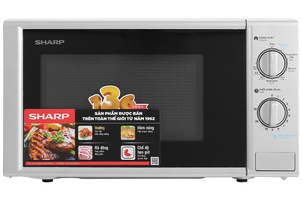 Lò vi sóng Sharp R-G228 có nướng 20 lít 1 Lò vi sóng Sharp R-G228 có nướng 20 lít