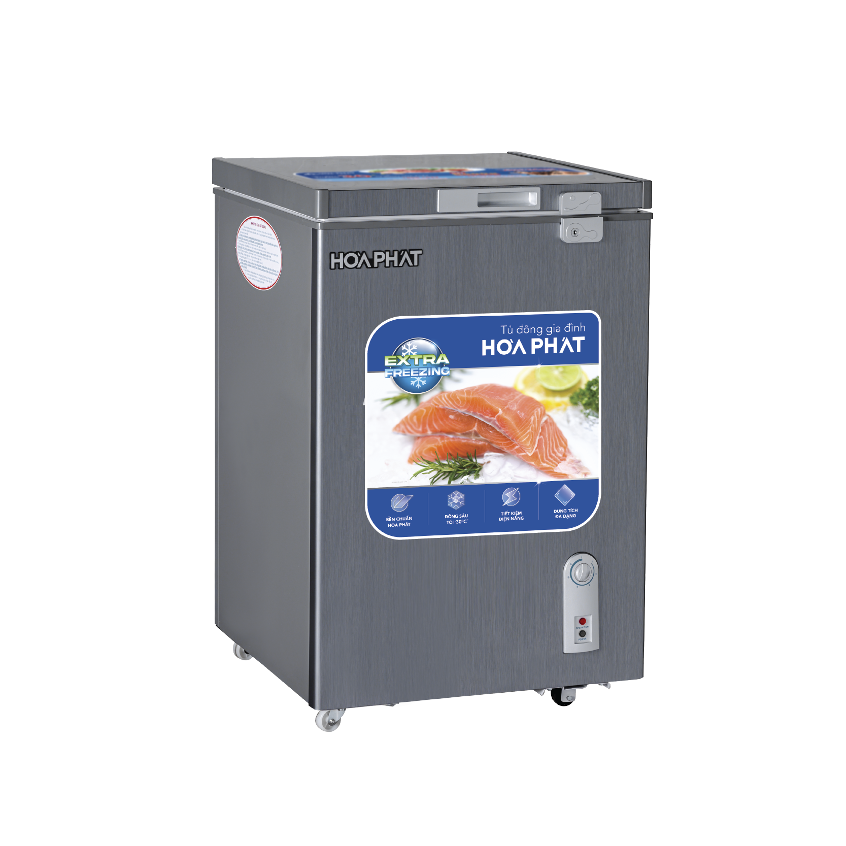 Tủ đông Hòa Phát HPF AD6107G | 107L 1 ngăn 1 cánh 2 Tủ đông Hòa Phát HPF AD6107G - hình số 2