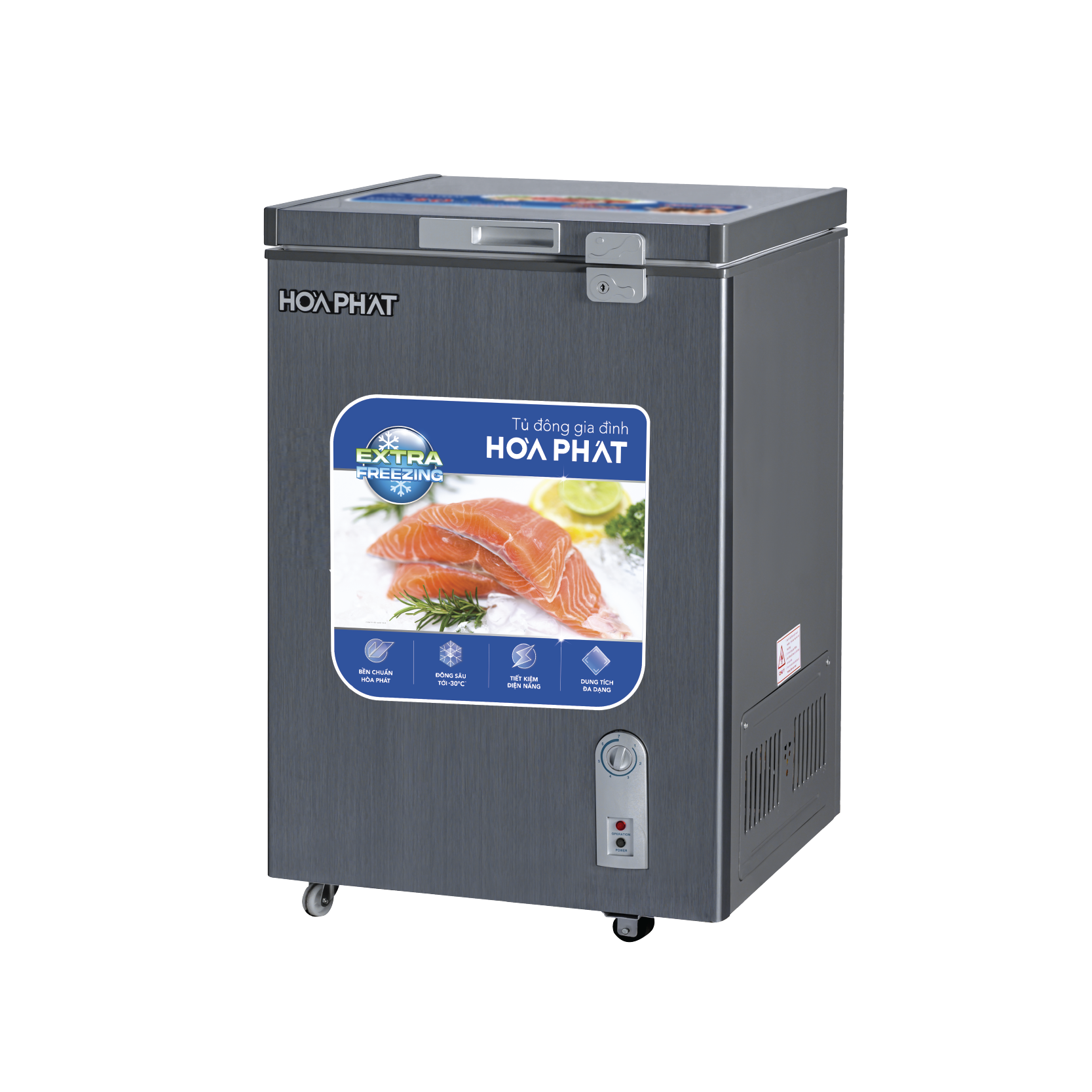 Tủ đông Hòa Phát HPF AD6107G | 107L 1 ngăn 1 cánh 3 Tủ đông Hòa Phát HPF AD6107G - hình số 3