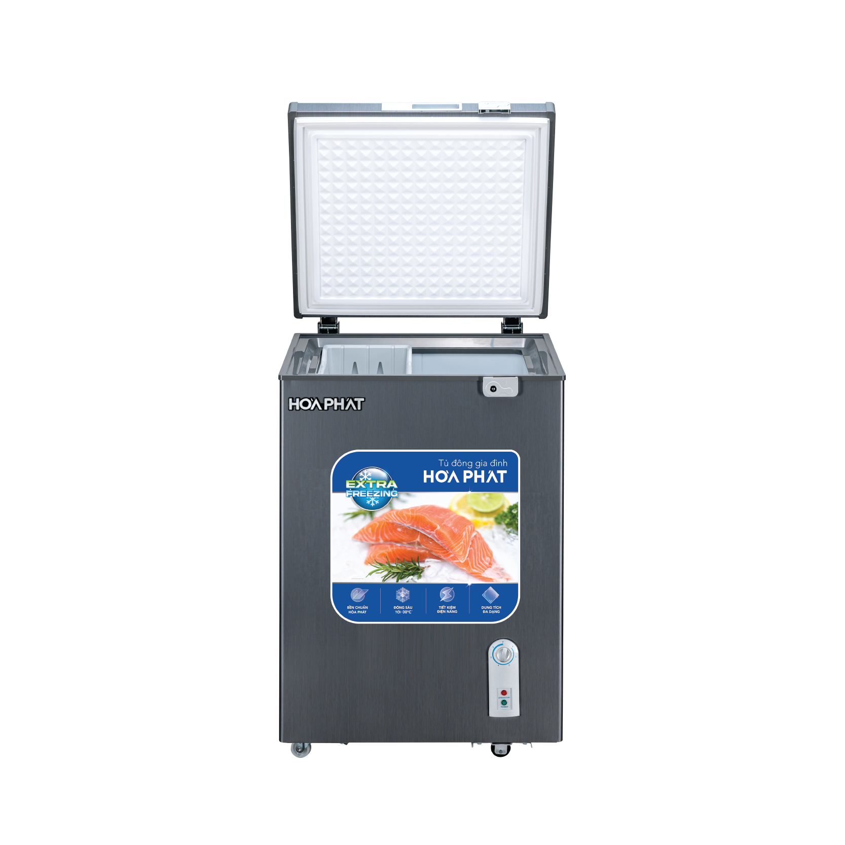 Tủ đông Hòa Phát HPF AD6107G | 107L 1 ngăn 1 cánh 4 Tủ đông Hòa Phát HPF AD6107G - hình số 4