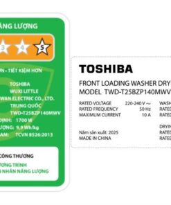 Máy giặt sấy Toshiba TWD-T25BZP140MWV(MG) | 13kg inverter 5 Máy giặt sấy Toshiba TWD-T25BZP140MWV(MG) - hình số 5