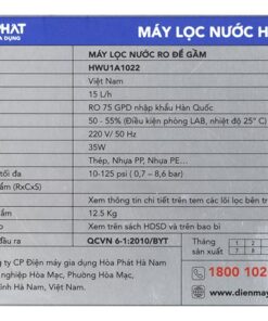 Máy lọc nước Hòa Phát HWU1A | 15L 9 Máy lọc nước Hòa Phát HWU1A - hình số 9