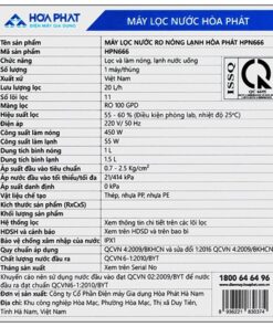 Máy lọc nước Hòa Phát HPN666 | 20L 7 Máy lọc nước Hòa Phát HPN666 - hình số 7