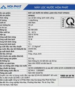 Máy lọc nước Hòa Phát HPN692 | 20L 7 Máy lọc nước Hòa Phát HPN692 - hình số 7