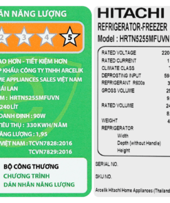 Tủ lạnh Hitachi HRTN5255MFUVN | 240L 2 cánh inverter 14 Tủ lạnh Hitachi HRTN5255MFUVN - hình số 14