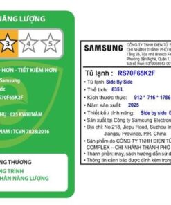 Tủ lạnh Samsung RS70F65K2FSV | 635L cánh inverter 10 -