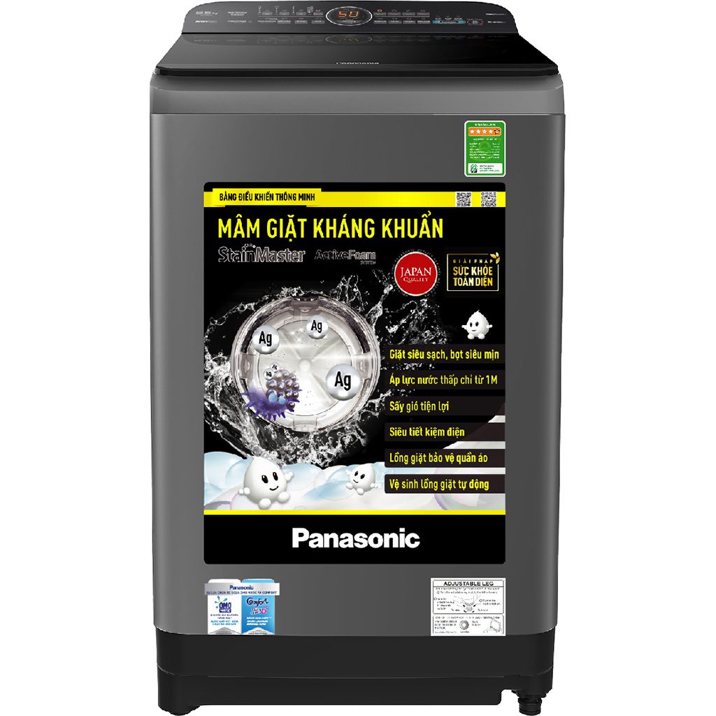 Máy giặt Panasonic NA-F85A9DRV | 8.5kg cửa trên 1 Máy giặt Panasonic NA-F85A9DRV | 8.5kg cửa trên