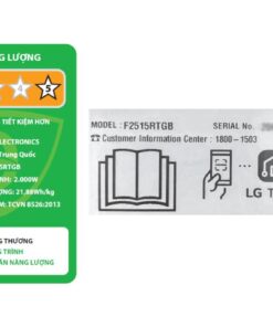 Máy giặt sấy LG F2515RTGB | 15kg cửa ngang 2 Máy giặt sấy LG F2515RTGB | 15kg cửa ngang - Ảnh 2