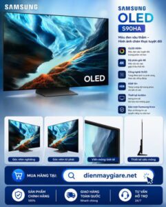 Smart Tivi Samsung OLED AI 4K 83 inch QA83S90HA