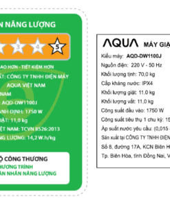 Máy giặt Aqua AQD-DW1100J.BK | 11kg cửa ngang inverter 3 Aqua Inverter 11 Kg Aqd Dw1100jbk6