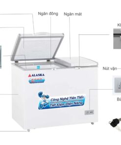 Tủ đông Alaska BCD-6567N | 210L 2 ngăn 2 cánh 2 -