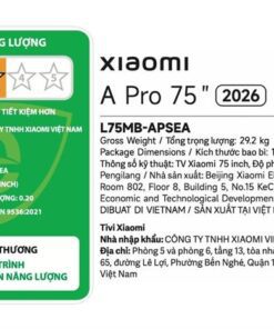 Tivi Xiaomi L75MB-APSEA | 75 inch 4K QLED Google 5 -