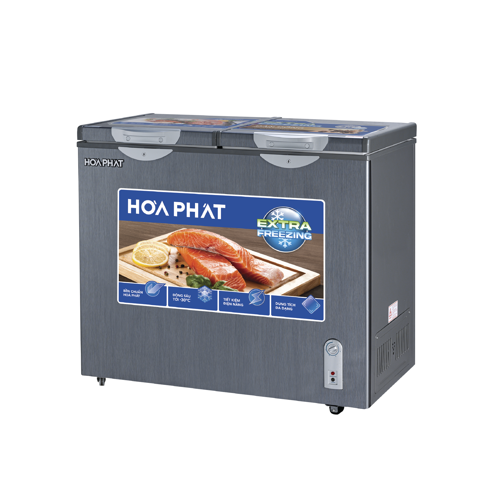 Tủ đông Hòa Phát HPF BD6205G | 205L 2 ngăn 2 cánh 2 Tủ đông Hòa Phát HPF BD6205G - hình số 2