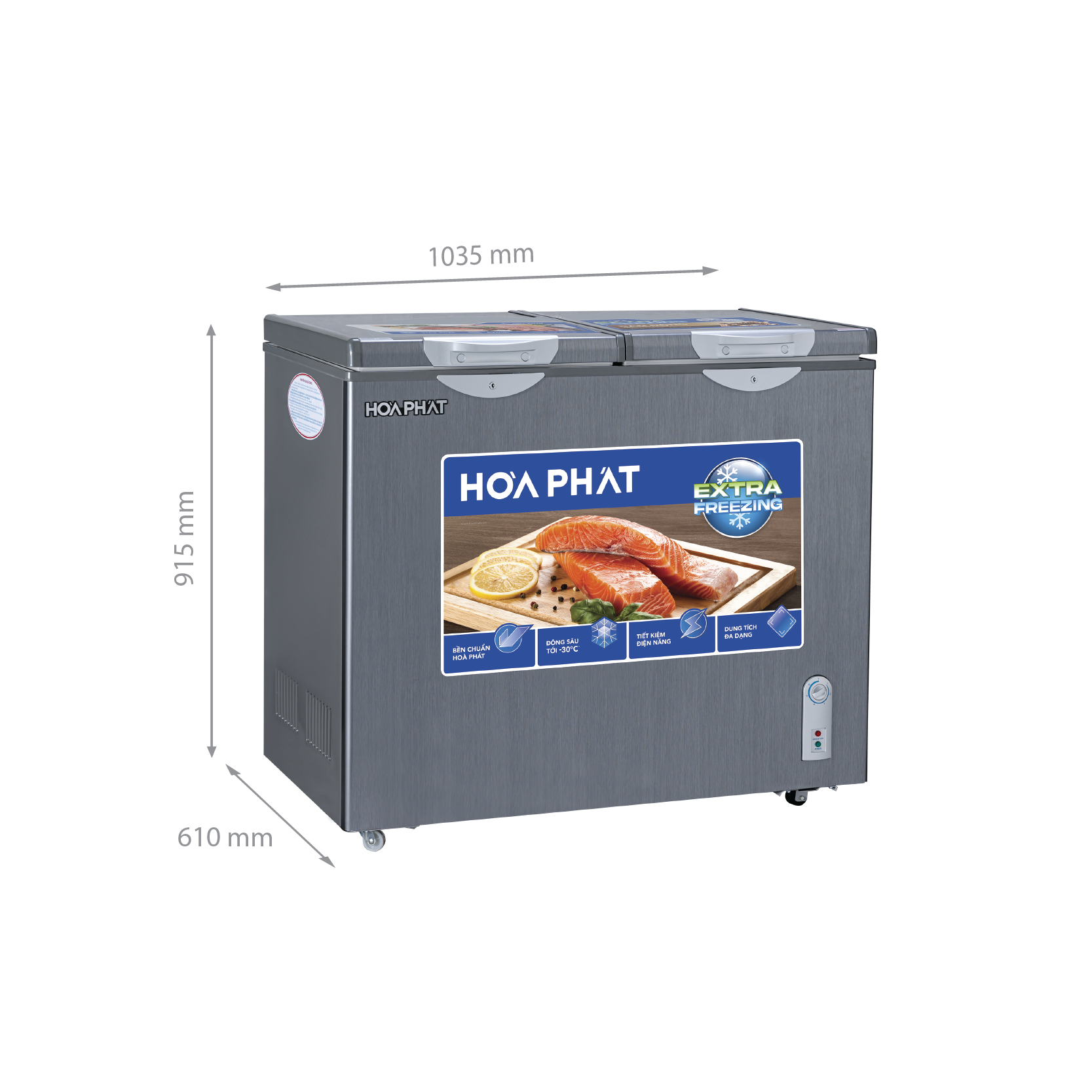 Tủ đông Hòa Phát HPF BD6205G | 205L 2 ngăn 2 cánh 7 Tủ đông Hòa Phát HPF BD6205G - hình số 7