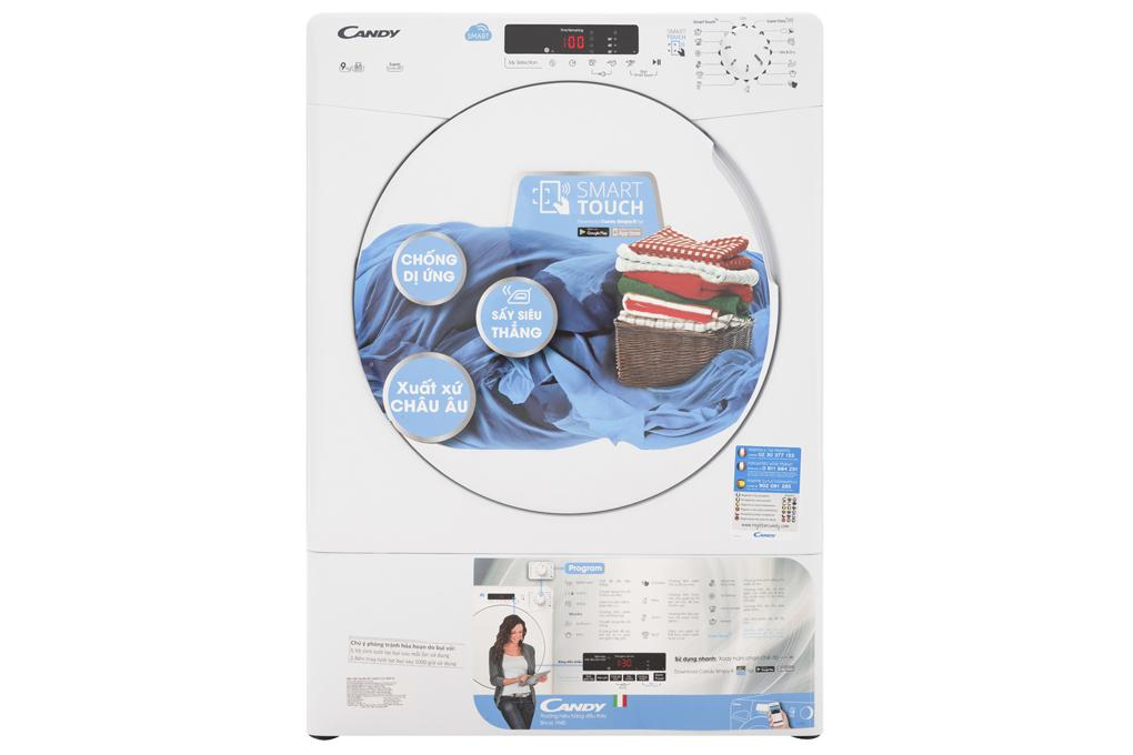 Máy sấy quần áo Candy 9 Kg CS V9DF-S thông hơi 1 Máy sấy quần áo Candy 9 Kg CS V9DF-S thông hơi