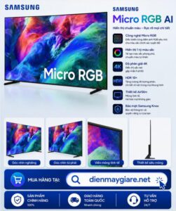 Smart TV Micro RGB 4K Samsung AI 75 inch MRA75R85HA 1 Smart TV Micro RGB 4K Samsung AI 75 inch MRA75R85HA