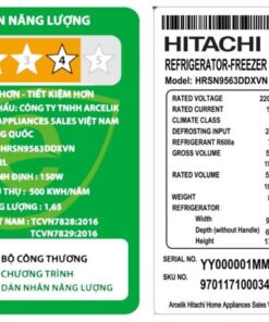 Tủ lạnh Hitachi HRSN9563DDXVN | 563L 2 cánh inverter 3 Tủ lạnh Hitachi HRSN9563DDXVN - hình số 3