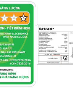 Tủ lạnh Sharp SJ-X198V-SL | 198L 2 cánh inverter 7 Tủ lạnh Sharp SJ-X198V-SL - hình số 7