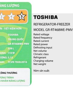 Tủ lạnh Toshiba GR-RT468WE-PMV(58)-MM | 372L 2 cánh inverter 13 Tủ lạnh Toshiba GR-RT468WE-PMV(58)-MM - hình số 13