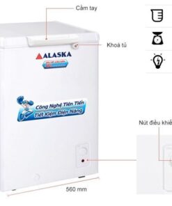 Tủ đông Alaska BD-150 | 103L 1 ngăn 1 cánh 2 -