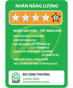 Điều hòa Panasonic YZ9AKH-8 | 9000BTU 2 chiều inverter 6 -