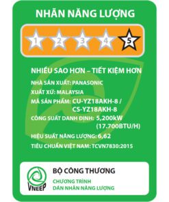 Điều hòa Panasonic YZ18AKH-8 | 18000BTU 2 chiều inverter 6 -