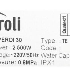 Bình nóng lạnh Ferroli VERDI TE 30L | 30L ngang 8 Bình nóng lạnh Ferroli VERDI TE 30L - hình số 8