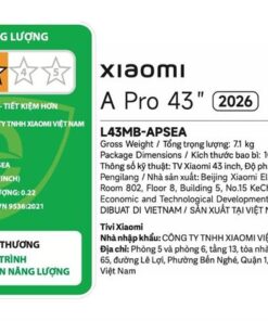 Tivi Xiaomi L43MB-APSEA | 43 inch 4K QLED Google 4 -