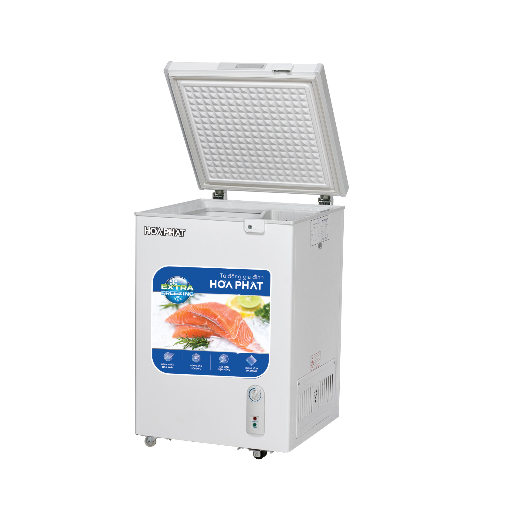 Tủ đông Hòa Phát HPF AN6107 | 107L 1 ngăn 1 cánh 3 Tủ đông Hòa Phát HPF AN6107 - hình số 3