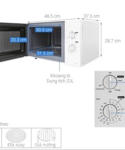 Lò vi sóng Panasonic NN-GM34JMYUE có nướng 23 lít 2 Lò vi sóng Panasonic NN-GM34JMYUE có nướng 23 lít - Ảnh 2