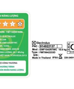 Máy giặt Electrolux EWF1043R7WC | 10kg cửa ngang inverter 6 Máy giặt Electrolux EWF1043R7WC - hình số 8