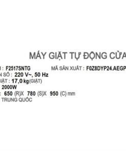 Máy giặt LG F2517SNTG | 17kg cửa ngang inverter 8 Máy giặt LG F2517SNTG - hình số 8