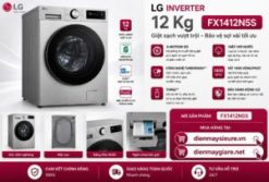 Máy Giặt LG Inverter 12 Kg FX1412N5S Lồng Ngang