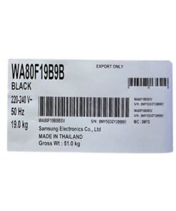 Máy giặt Samsung WA80F19B9BSV | 19kg cửa trên inverter 8 Máy giặt Samsung WA80F19B9BSV - hình số 9