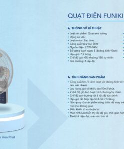 Quạt treo tường Funiki HQD5852 | 5 cánh 6 -