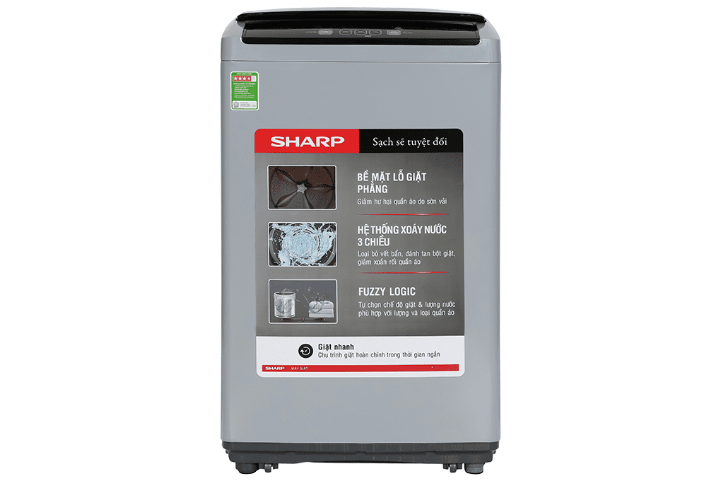 Máy giặt Sharp ES-Y75HV-S | 7.5kg cửa trên inverter 1 Máy giặt Sharp ES-Y75HV-S | 7.5kg cửa trên inverter