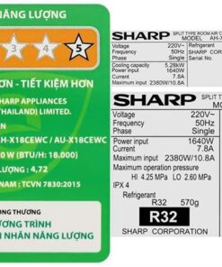Điều hòa Sharp AH-X18CEWC | 18000BTU 1 chiều inverter 10 Điều hòa Sharp AH-X18CEWC - hình số 10