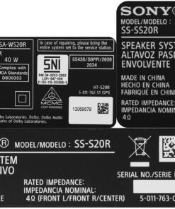 Dàn âm thanh Sony HT-S20R 6 Dàn âm thanh Sony HT-S20R - Ảnh 6