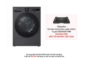 Máy sấy LG AI DUAL Inverter Heat Pump™ 12kg RX12VHP3K 2026