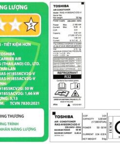 Điều hòa Toshiba RAS-H18S5KCV2G-V | 18000BTU 1 chiều inverter 9 Điều hòa Toshiba RAS-H18S5KCV2G-V - hình số 9