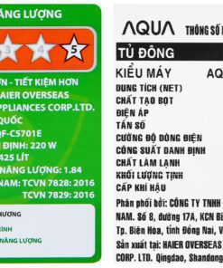 Tủ đông Aqua AQF-C5701E | 425L 1 ngăn 2 cánh inverter 9 -