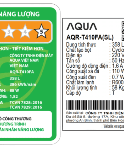 Tủ lạnh Aqua AQR-T410FA(SL) | 358L 2 cánh inverter 5 -