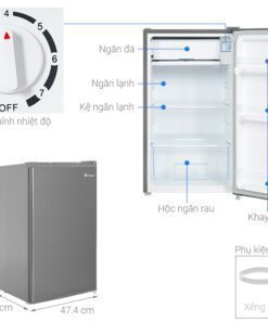 Tủ lạnh Casper RO-95PG | 94L 1 cánh 2 Tủ Lạnh Casper Ro 95pg (1)