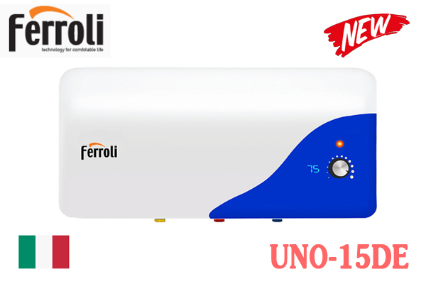 Bình nóng lạnh Ferroli UNO-15DE | 15L ngang 1 Bình nóng lạnh Ferroli UNO-15DE | 15L ngang