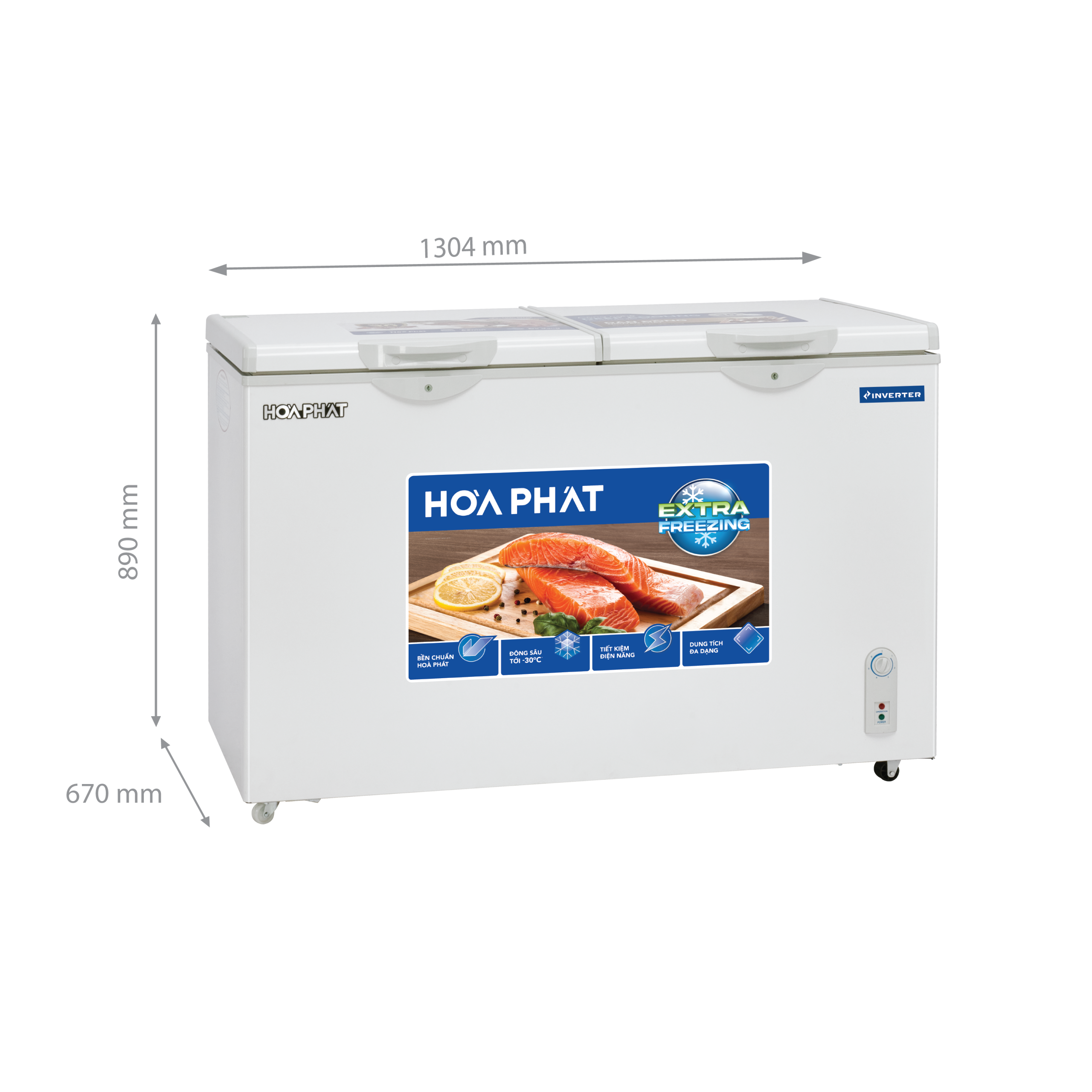 Tủ đông Hòa Phát HPF AD8352 | 352L 1 ngăn 2 cánh inverter 5 Tủ đông Hòa Phát HPF AD8352 - hình số 5